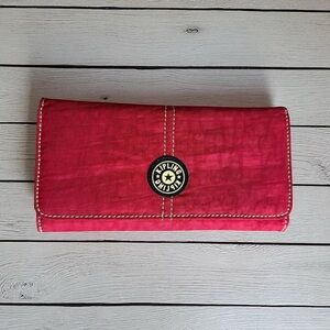 Kipling Vtg Red Wallet